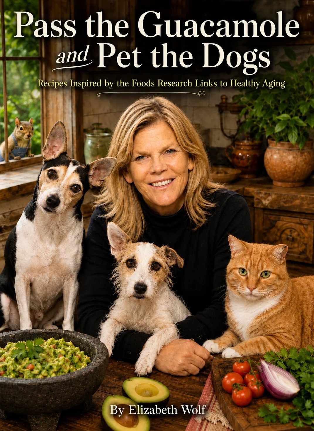 Pass the Guacamole and Pet the Dogs by Elizabeth Wolf book cover