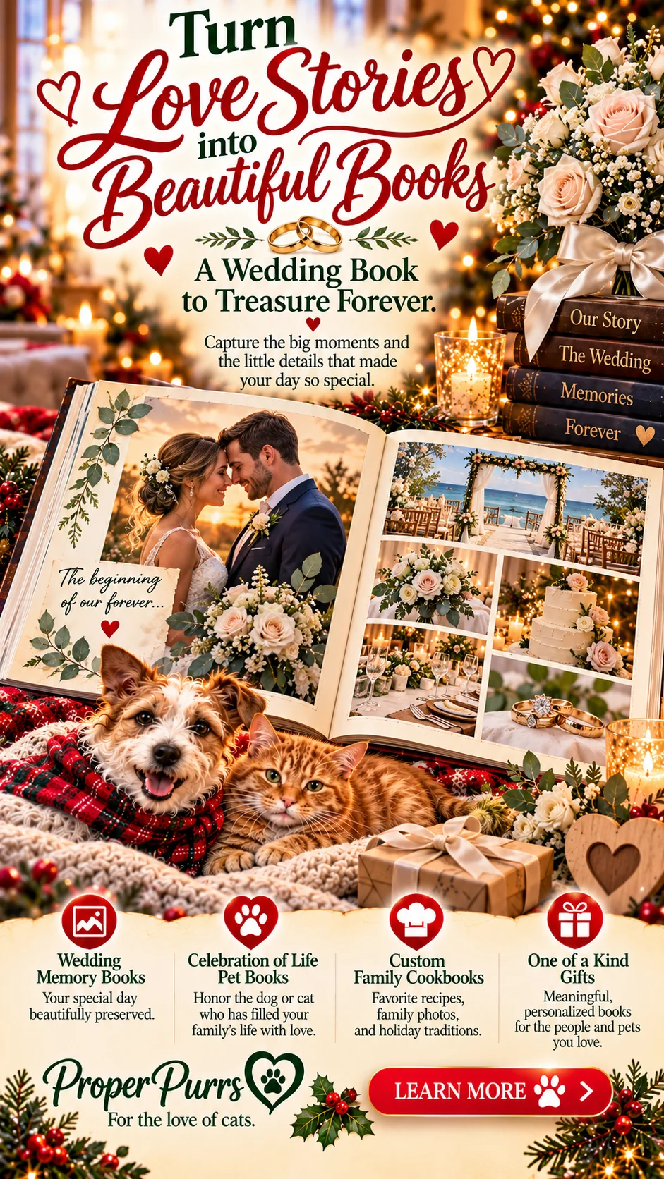 Wedding memory book sample